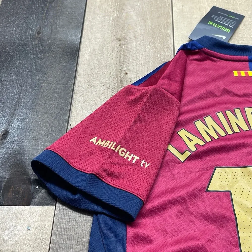 Nike Youth Size 24 UCL Home FC Barcelona Match Lamine Yamal Jersey CD0699-100